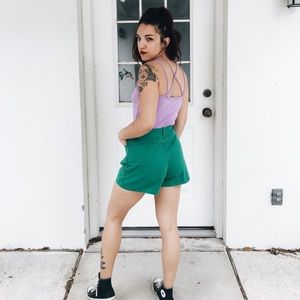 90’s Violet Cross Strap Top⠀